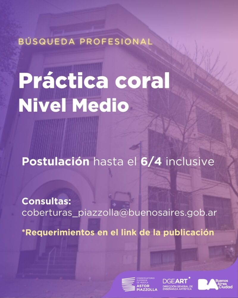 Práctica coral (Nivel medio)