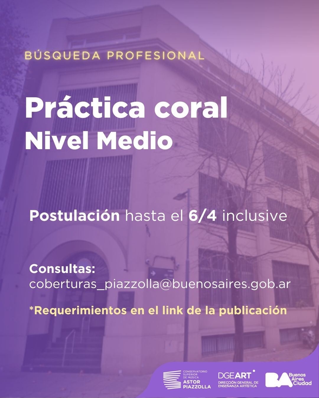 Práctica coral (Nivel medio)