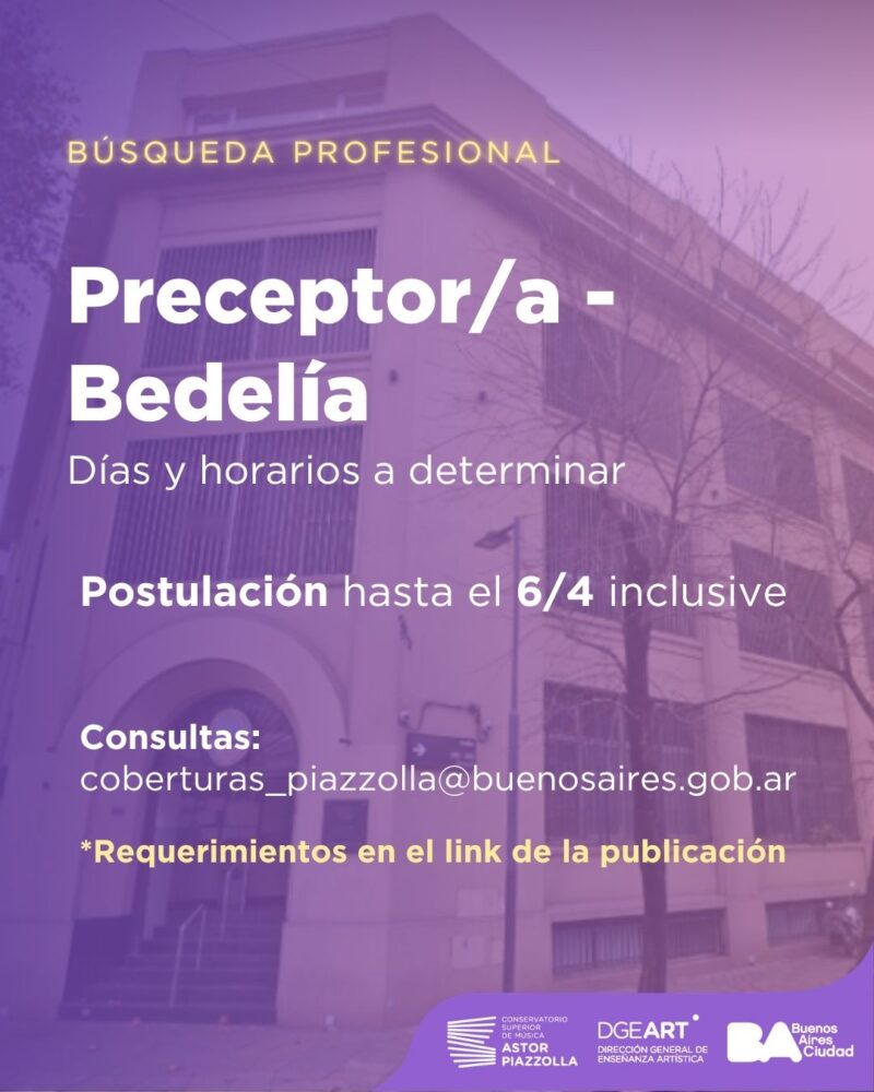 Preceptor - Bedelía