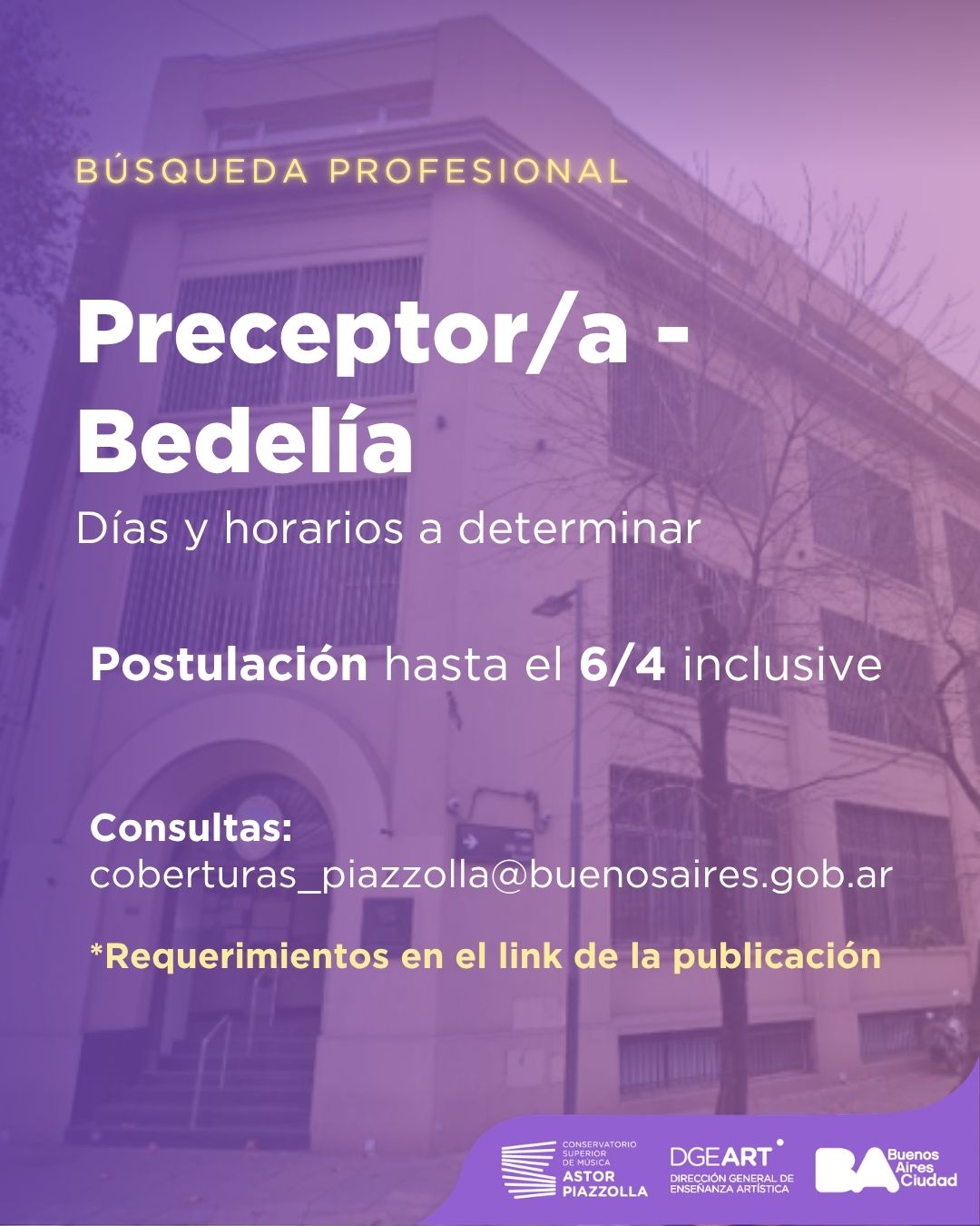 Preceptor - Bedelía