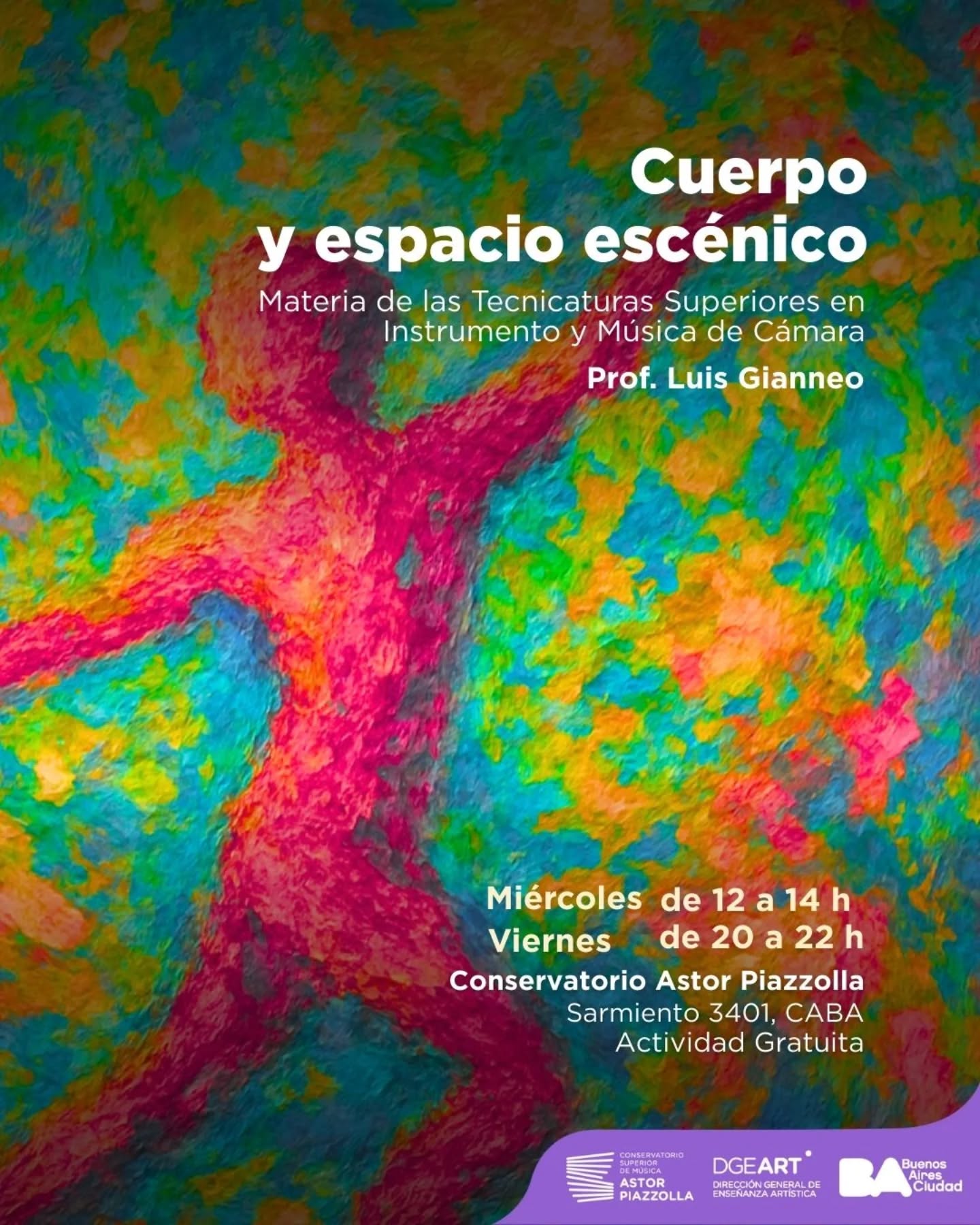 Inscripción abierta – Cuerpo y Espacio Escénico (Nivel Superior)