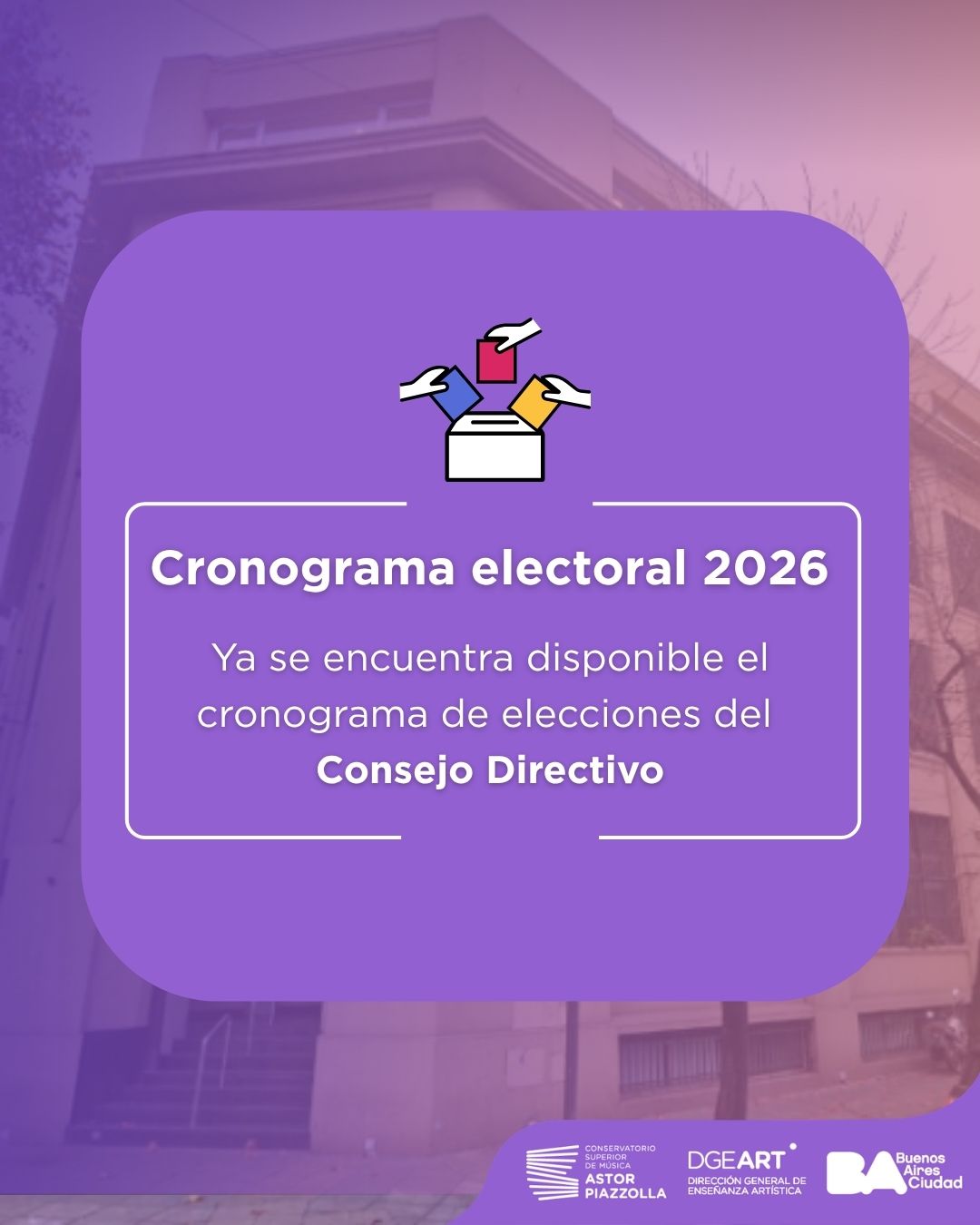 Cronograma electoral 2026