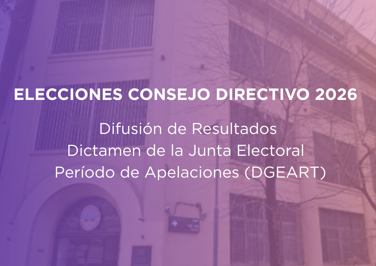 Elecciones Consejo Directivo