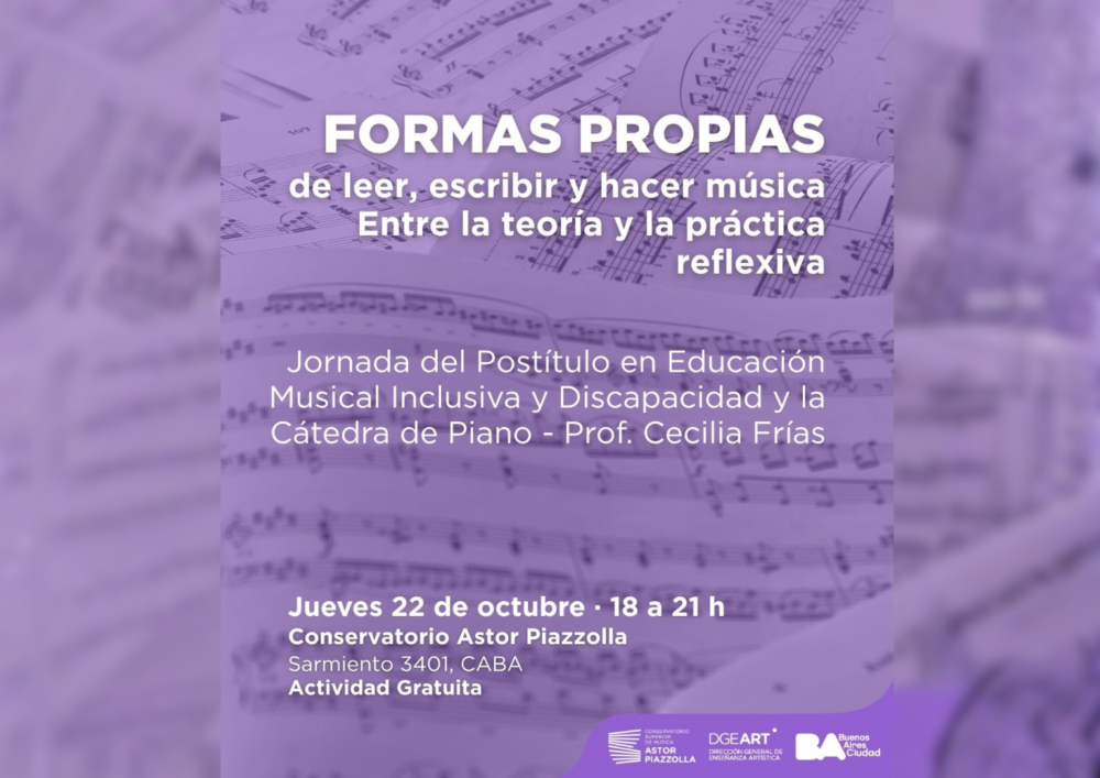 jornada sobre educación musical inclusiva