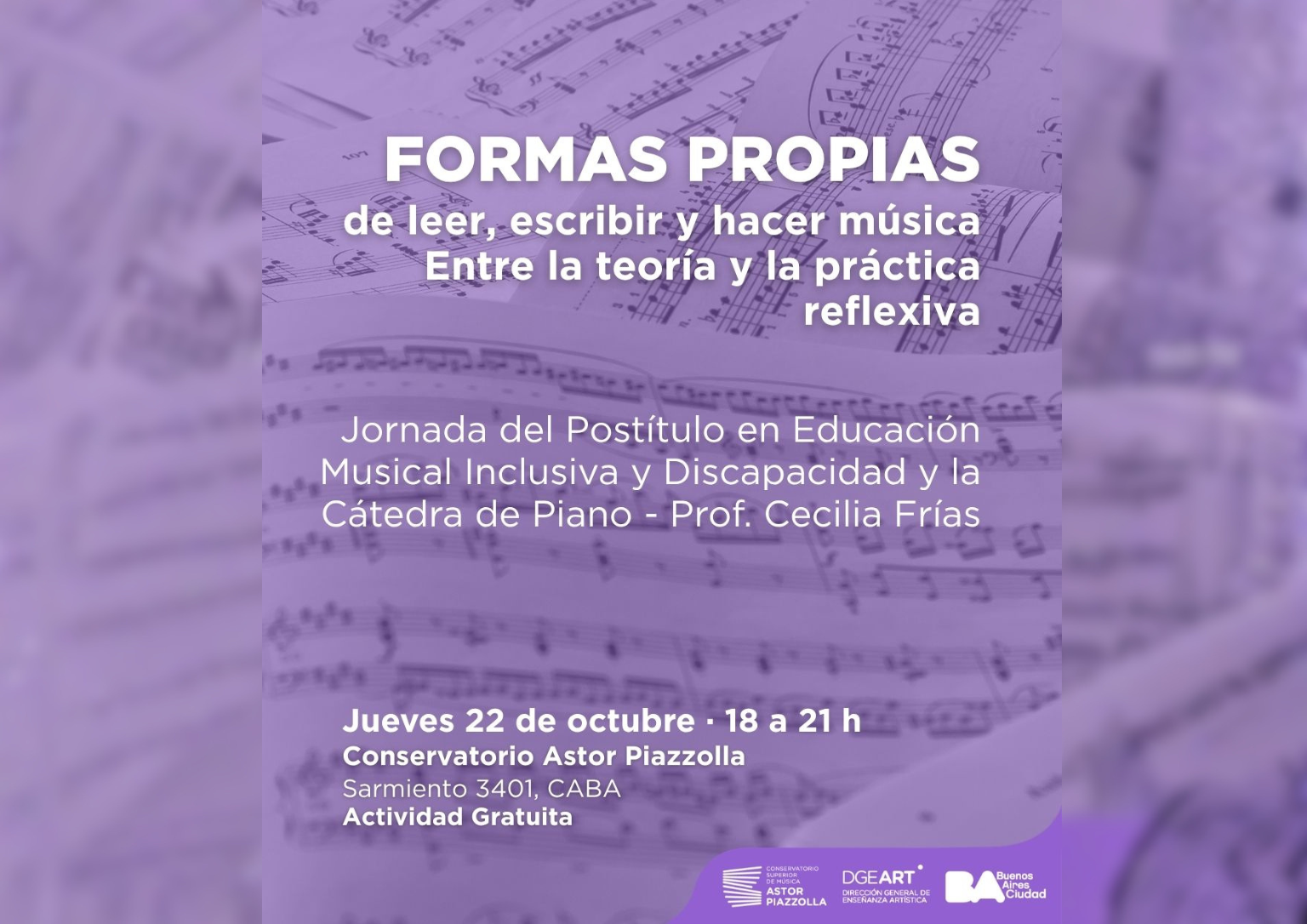 jornada sobre educación musical inclusiva